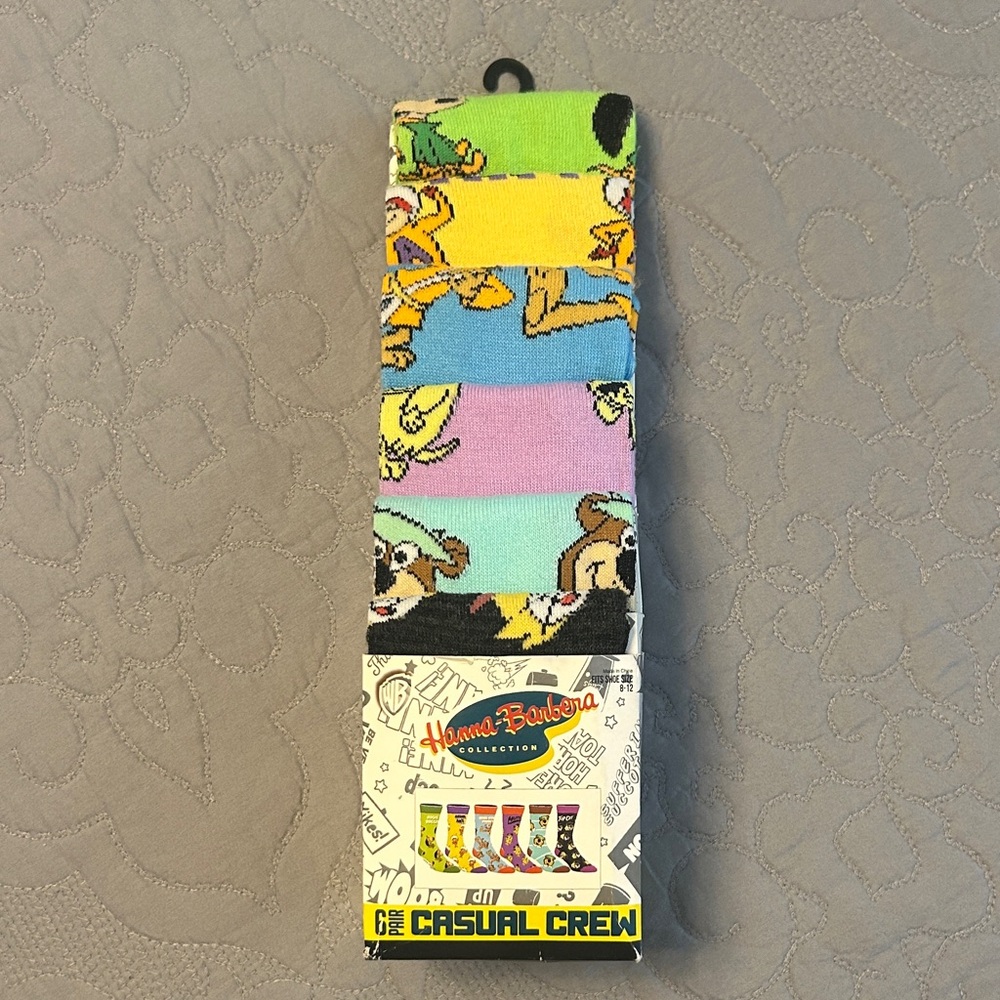 Warner Bros. Hanna-Barbera Colorful Crew Socks